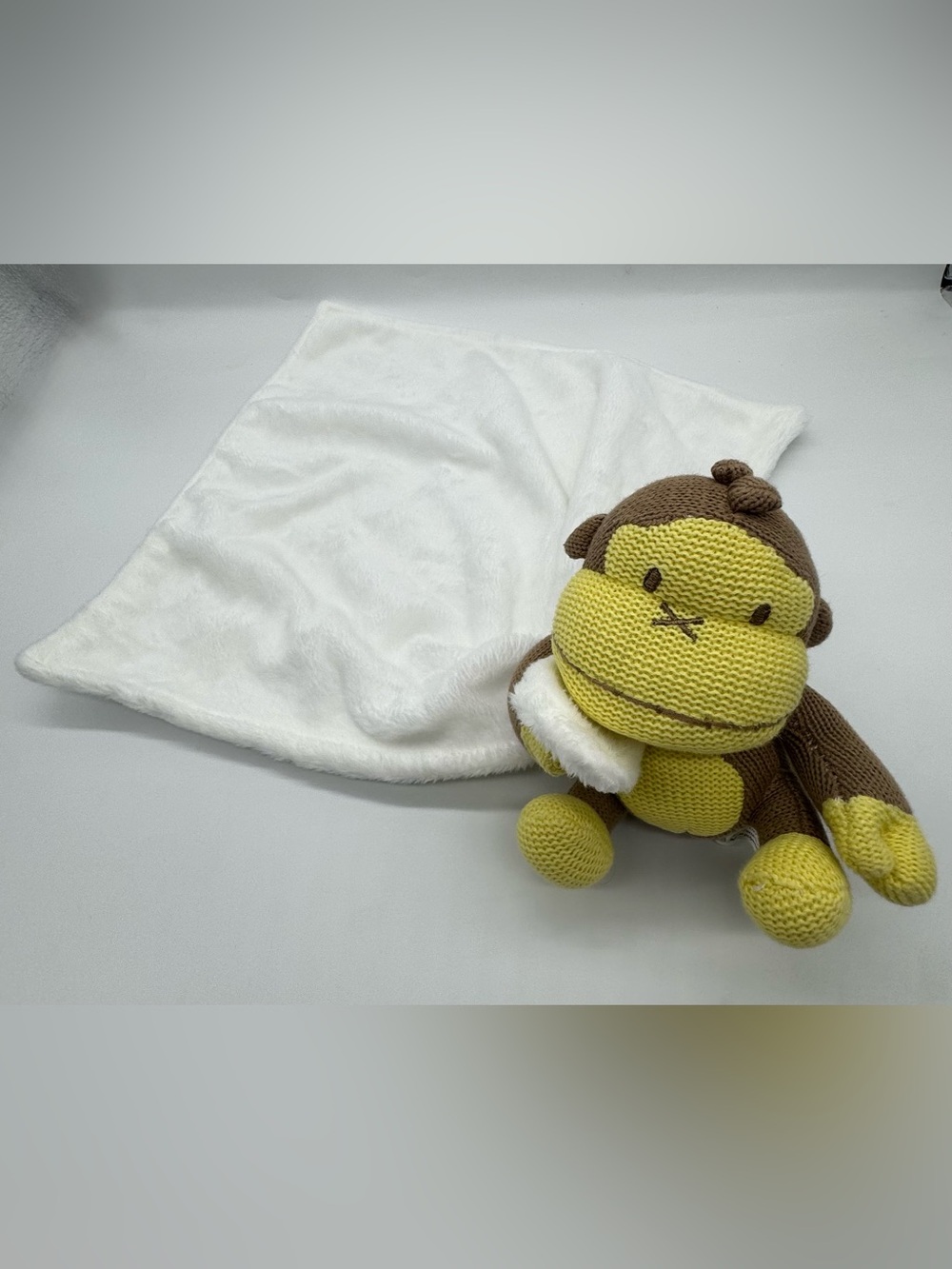 Baby Bum Plush Knit Monkey Security Blanket/Lovey